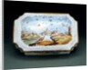Box depicting peakcocks by Unknown