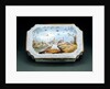 Box depicting peakcocks by Unknown