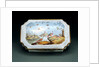 Box depicting peakcocks by Unknown