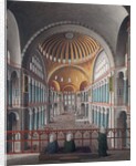 The interior of the Mosque of Aya Sofya by Anonymous Greek artist