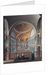 The interior of the Mosque of Aya Sofya by Anonymous Greek artist