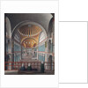 The interior of the Mosque of Aya Sofya by Anonymous Greek artist