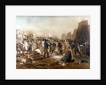The fish market on the beach by Joshua Cristall
