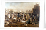 The fish market on the beach by Joshua Cristall