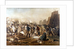The fish market on the beach by Joshua Cristall