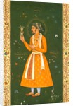 Portrait of Prince Khurran, later Shahbuddin Mohammed Shah Jahan, Mughal Emperor of India, holding a turban ornament or jewel by Abu'l Hasan