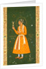 Portrait of Prince Khurran, later Shahbuddin Mohammed Shah Jahan, Mughal Emperor of India, holding a turban ornament or jewel by Abu'l Hasan