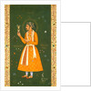 Portrait of Prince Khurran, later Shahbuddin Mohammed Shah Jahan, Mughal Emperor of India, holding a turban ornament or jewel by Abu'l Hasan