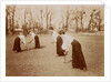 Four ladies playing hockey by Andrew Pitcairn-Knowles