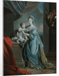 Princess Augusta Charlotte with her infant son by Angelica Kauffman