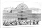 View of the grand entrance to The Great Exhibition of 1851 by Anonymous