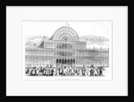 View of the grand entrance to The Great Exhibition of 1851 by Anonymous