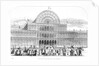 View of the grand entrance to The Great Exhibition of 1851 by Anonymous