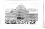View of the grand entrance to The Great Exhibition of 1851 by Anonymous