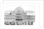 View of the grand entrance to The Great Exhibition of 1851 by Anonymous