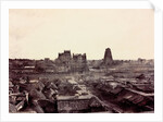 View of the line of Gopurams from the top of the Raya Gopuram by Captain Linnaeus Tripe