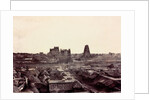 View of the line of Gopurams from the top of the Raya Gopuram by Captain Linnaeus Tripe