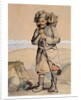 Bhotiya villager from Spituk carrying a basket of wood by R. Clint