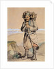 Bhotiya villager from Spituk carrying a basket of wood by R. Clint