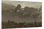 Cityscape with gathering clouds by Benjamin West