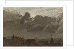 Cityscape with gathering clouds by Benjamin West