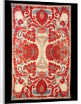 Quilted bed-cover with large palmettes and flowers by Anonymous