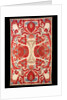 Quilted bed-cover with large palmettes and flowers by Anonymous