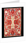 Quilted bed-cover with large palmettes and flowers by Anonymous