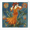 Anemone tile by Walter Crane