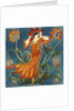 Anemone tile by Walter Crane