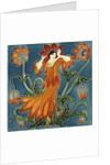 Anemone tile by Walter Crane