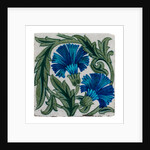 Carnation flowers tile by William De Morgan