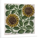 Sunflowers tile by William De Morgan