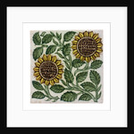 Sunflowers tile by William De Morgan