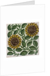 Sunflowers tile by William De Morgan