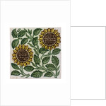 Sunflowers tile by William De Morgan