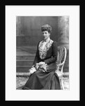 Queen Alexandra with one of her pet dogs by Lafayette Portrait Studios