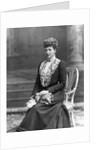 Queen Alexandra with one of her pet dogs by Lafayette Portrait Studios