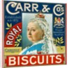Tin of Royal Biscuits by Carr & Co.