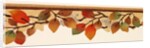 Design of a border of leaves and berries in autumnal colours by Unknown