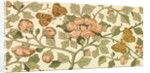 Wallpaper with branches of flowers and butterflies by Bruce James Talbert