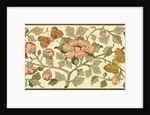 Wallpaper with branches of flowers and butterflies by Bruce James Talbert