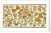 Wallpaper with branches of flowers and butterflies by Bruce James Talbert