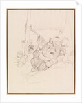 Oriental figures, probably Mecca pilgrims, aboard a boat by David Wilkie