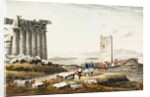 Salamis from Acropolis by Charles Frederick Brockdorff