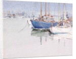 View of boats moored in Poole Harbour by Stanislaus Soutten Longley