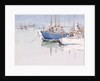 View of boats moored in Poole Harbour by Stanislaus Soutten Longley