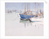 View of boats moored in Poole Harbour by Stanislaus Soutten Longley