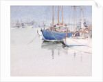 View of boats moored in Poole Harbour by Stanislaus Soutten Longley