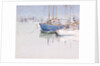 View of boats moored in Poole Harbour by Stanislaus Soutten Longley